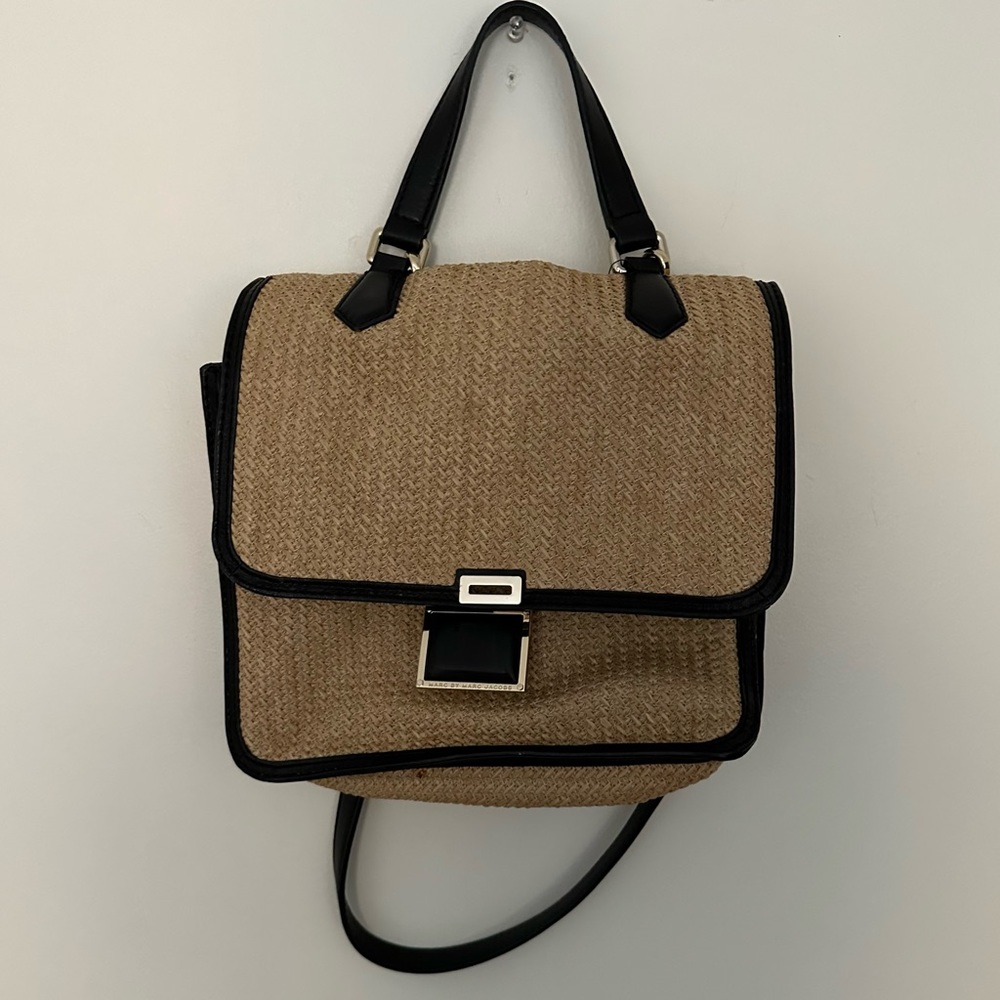 Marc Jacobs Tan and Black Shoulder Bag